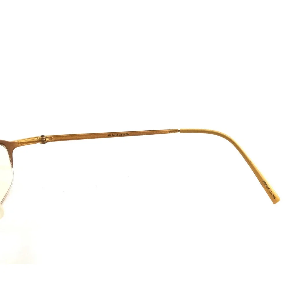 89 Eyewear Eyeglasses Frames Richard Ab1059 Y23 Matte Brown Half Rim 47-21-135